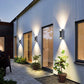 Up Down Lighting Wall Lights Modern Curved LED Waterproof Light